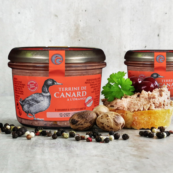 Traditionelle französische Enten-Terrine mit Orangen 180 g | Manboxeo.de Traditionelle französische Enten-Terrine mit Orangen 180 g | Manboxeo.de