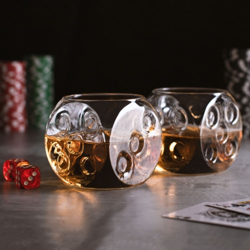 Dice Glass - sklenice hrací kocky 2 ks