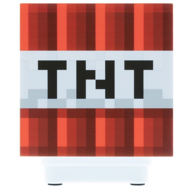 Dekorativní lampa Minecraft - TNT symbol - zvuková 9 x 11 x 9 cm (352482)