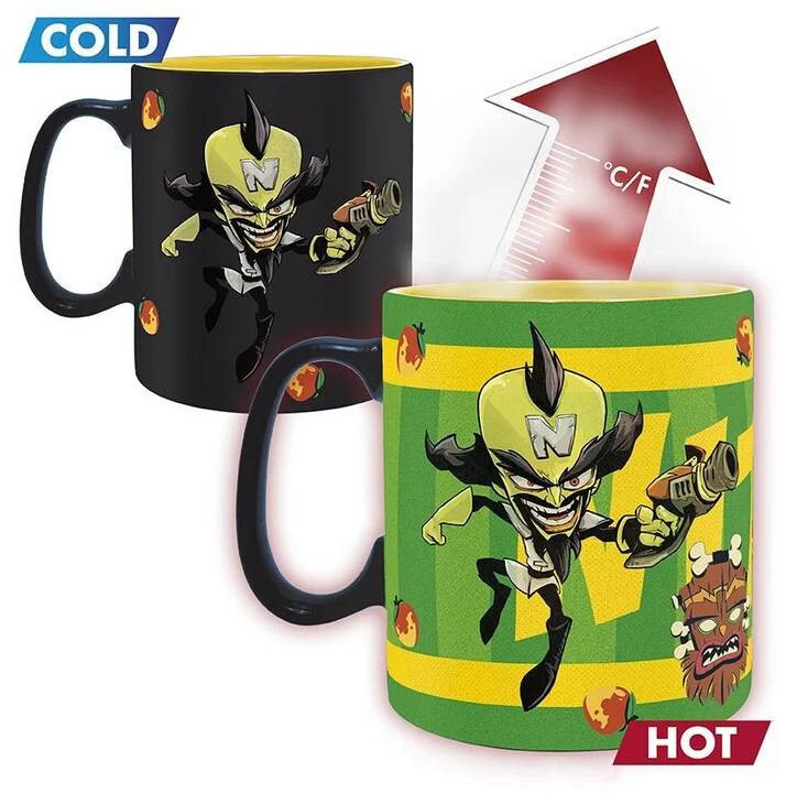 CRASH BANDICOOT Mug Heat Change 460 ml Nitro boîte x2 - Měnící hrnek Crash (ABYMUGA032)