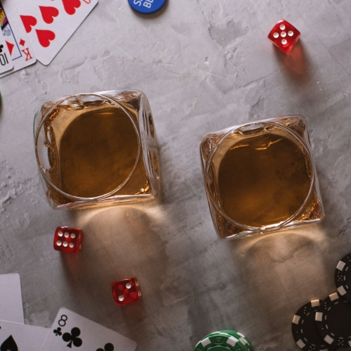 Dice Glass - sklenice hrací kocky 2 ks