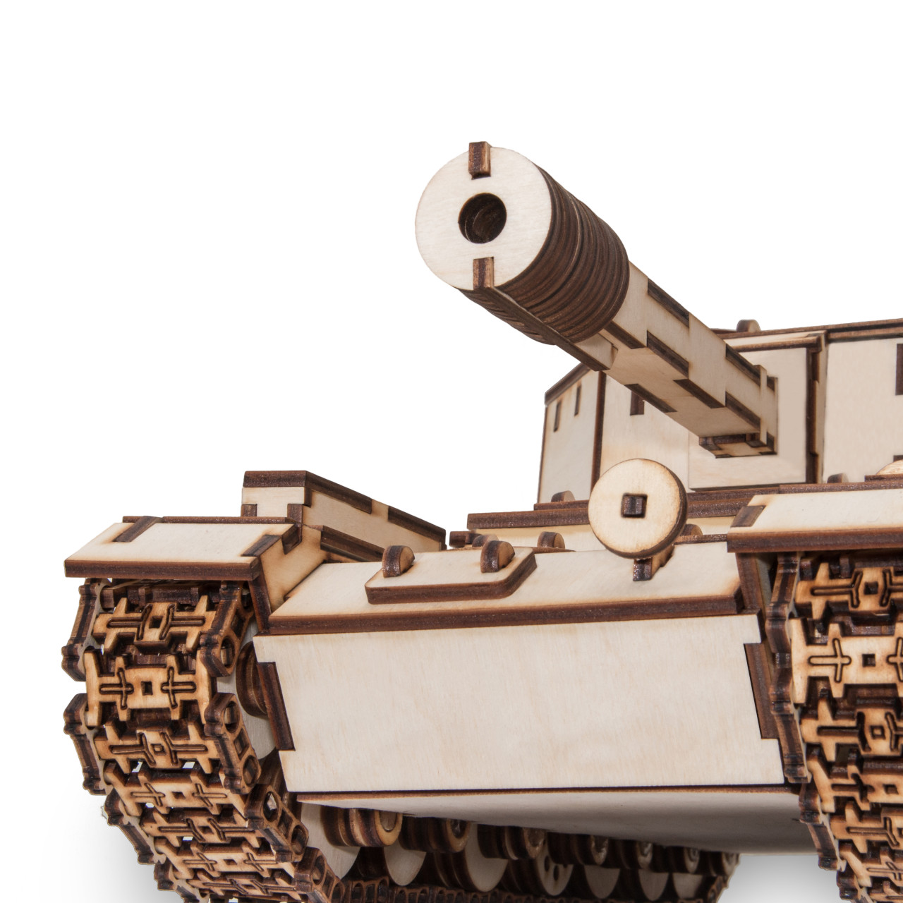 Dřevěný skládací 3D model - Tank SAU-212