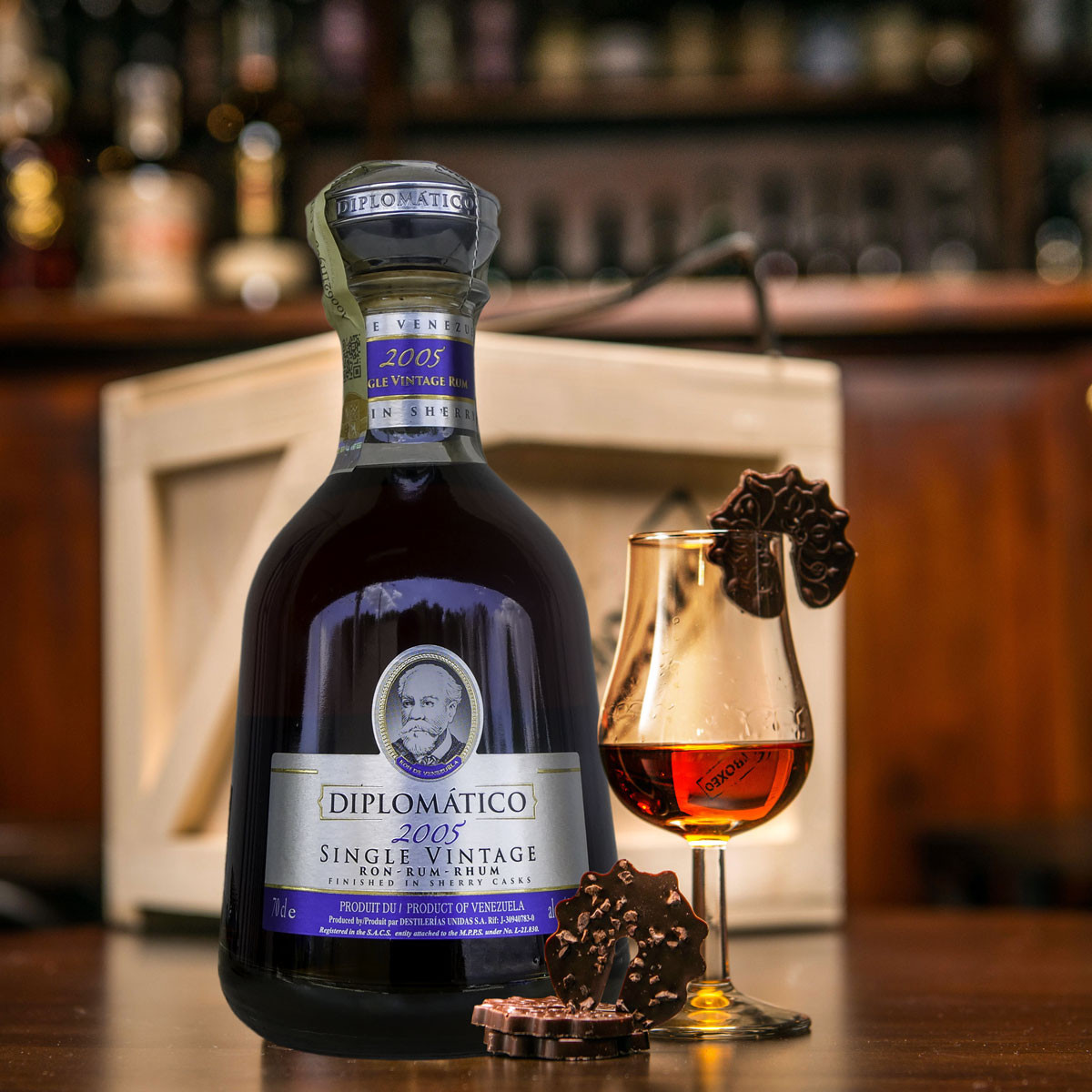 Bedna s rumem Diplomatico Single Vintage
