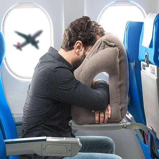 Čelní nafukovací cestovní polštář snoozy innovagoods (V0103046)