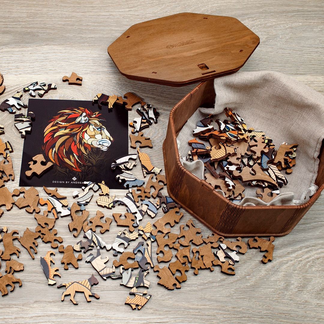 Kreativní magické puzzle – Lev