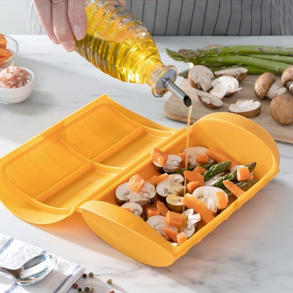 Napařovací silikonová vložka a recepty cooksty innovagoods (V0103314)