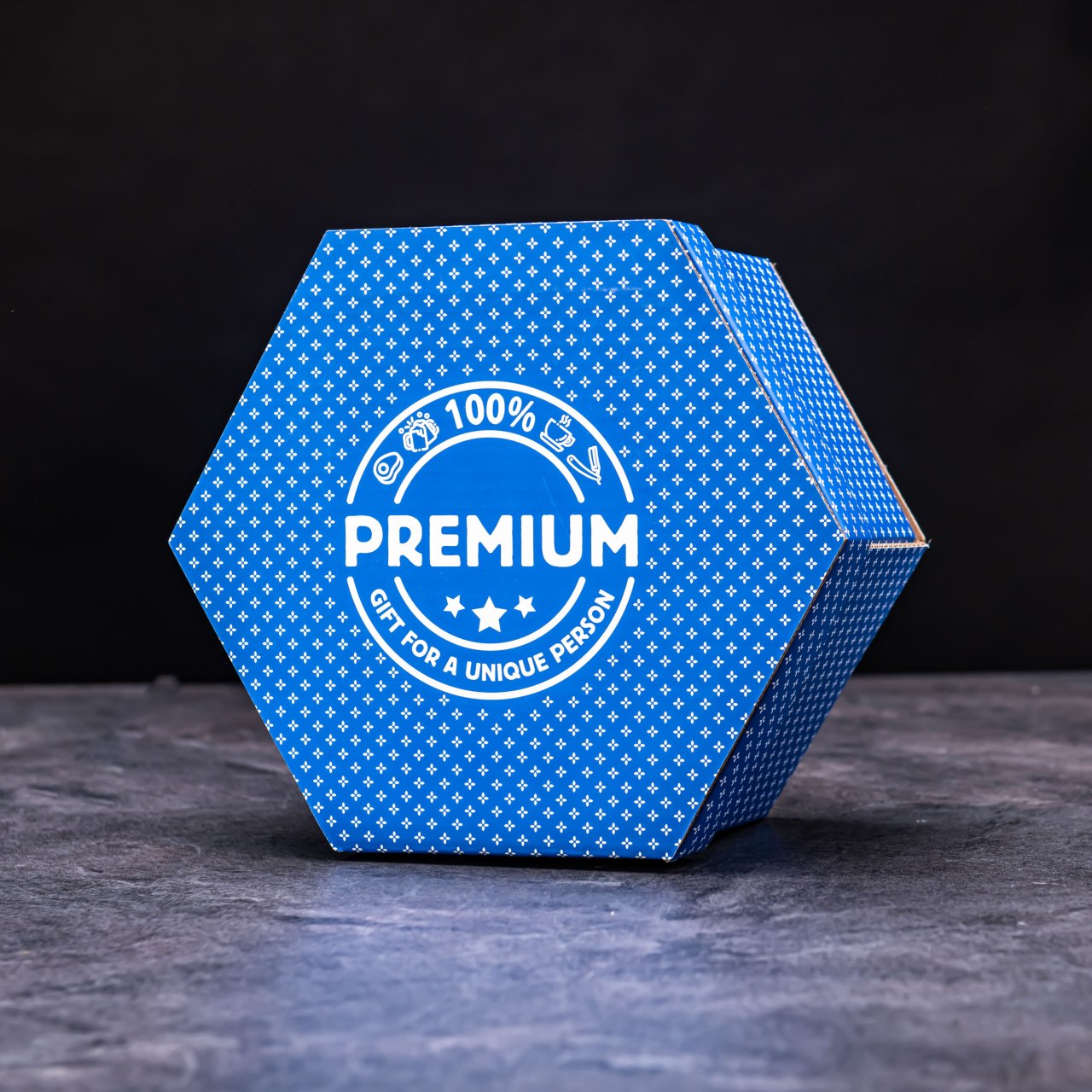 Hexagon plný Gin Tonicu - Modrý