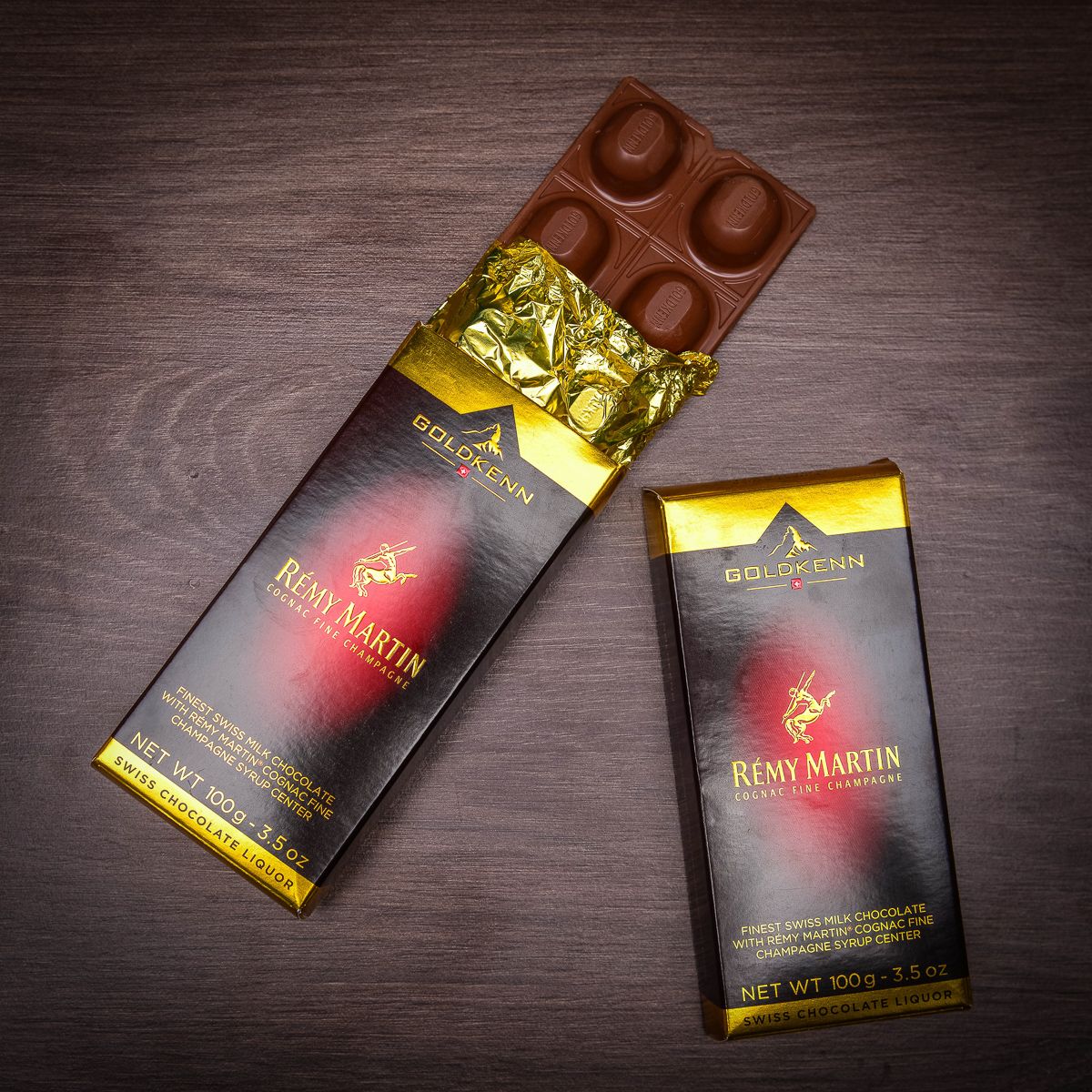 Luxusní čokoláda Goldkenn s náplní koňaku Rémy Martin 100g	