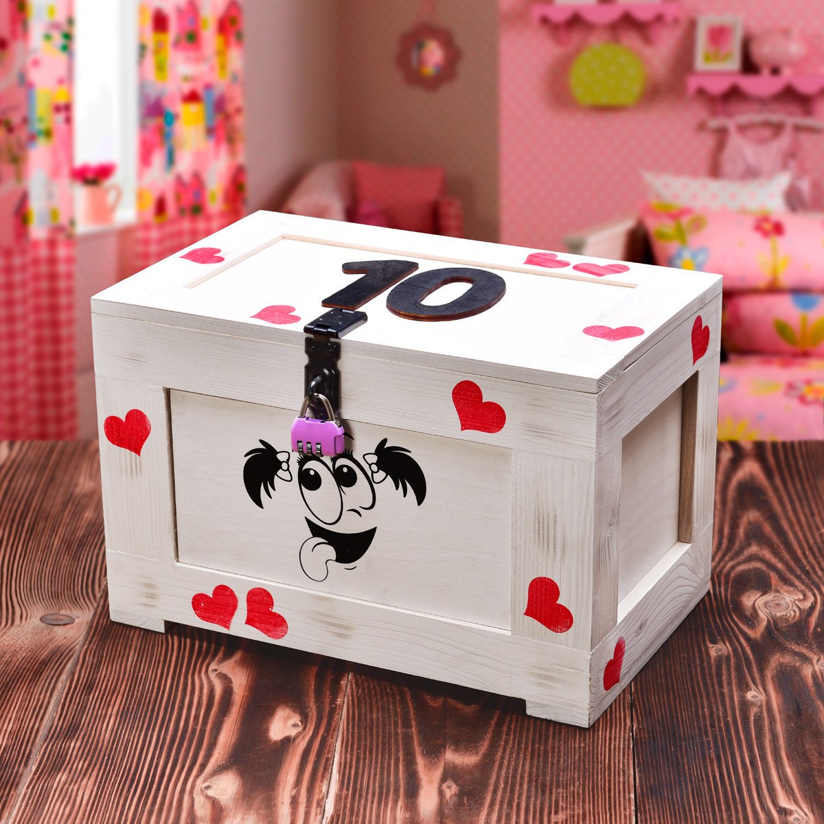 Dívčí truhla Kidboxeo – prázdná
