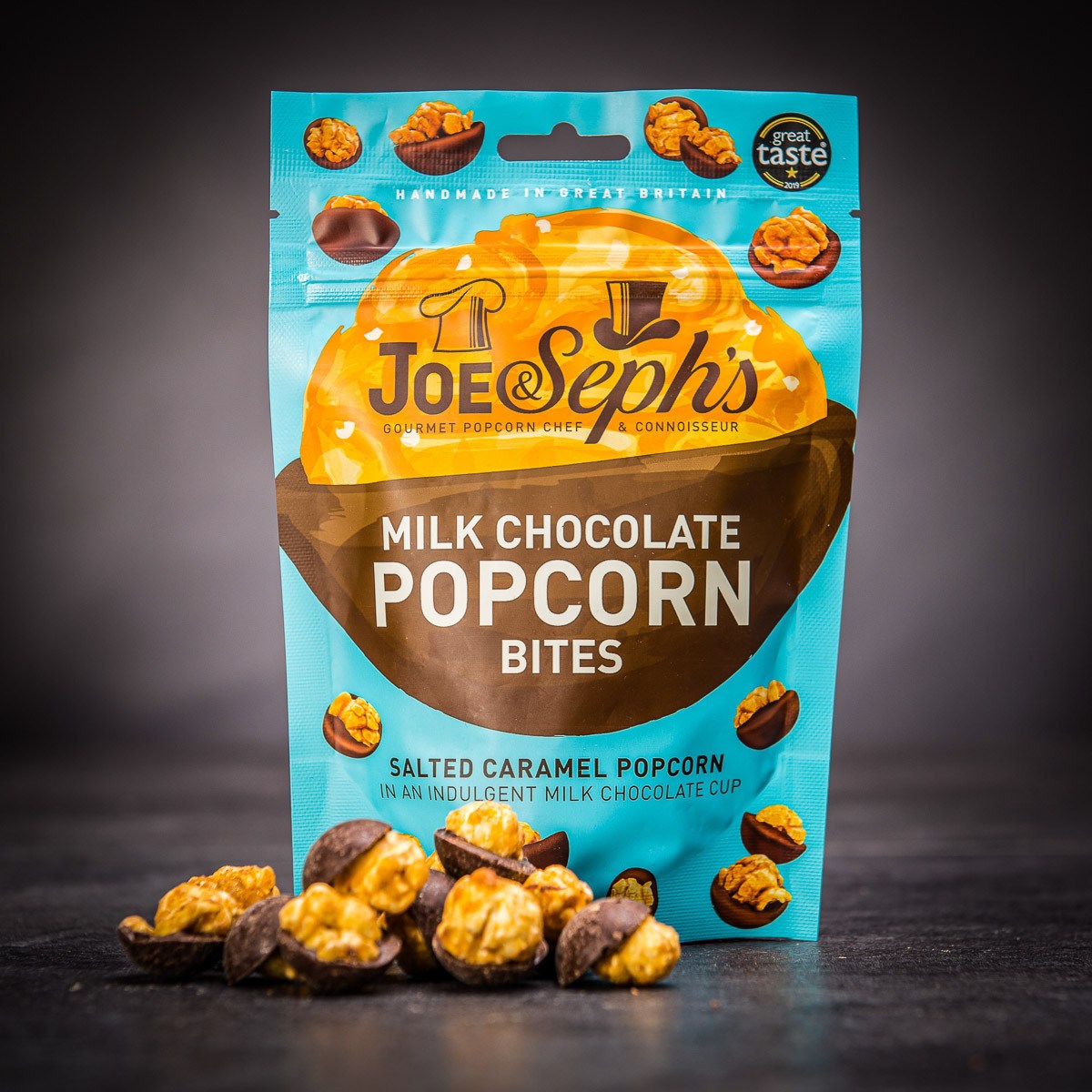 Hexagon plný luxusních popcornů - Fialový