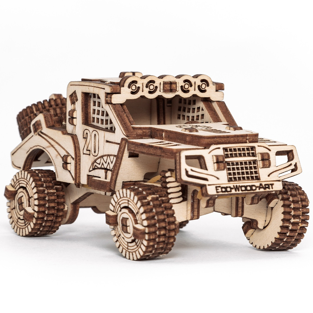 Set dřevěných modelů vozidel