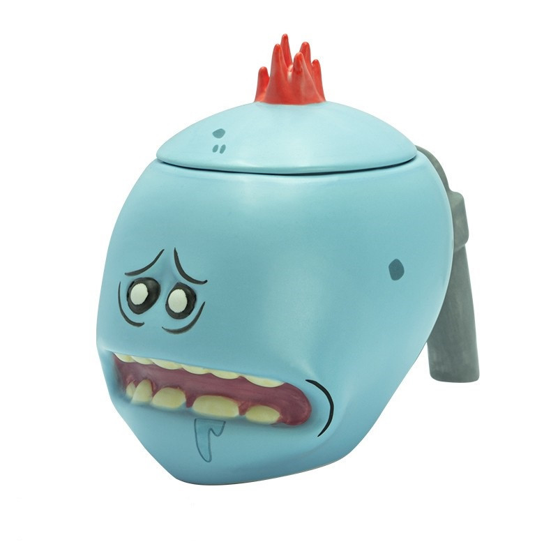 RICK AND MORTY Mug 3D Mr. Meeseeks x2 - 3D hrnek hlava Mortyho (ABYMUG675)