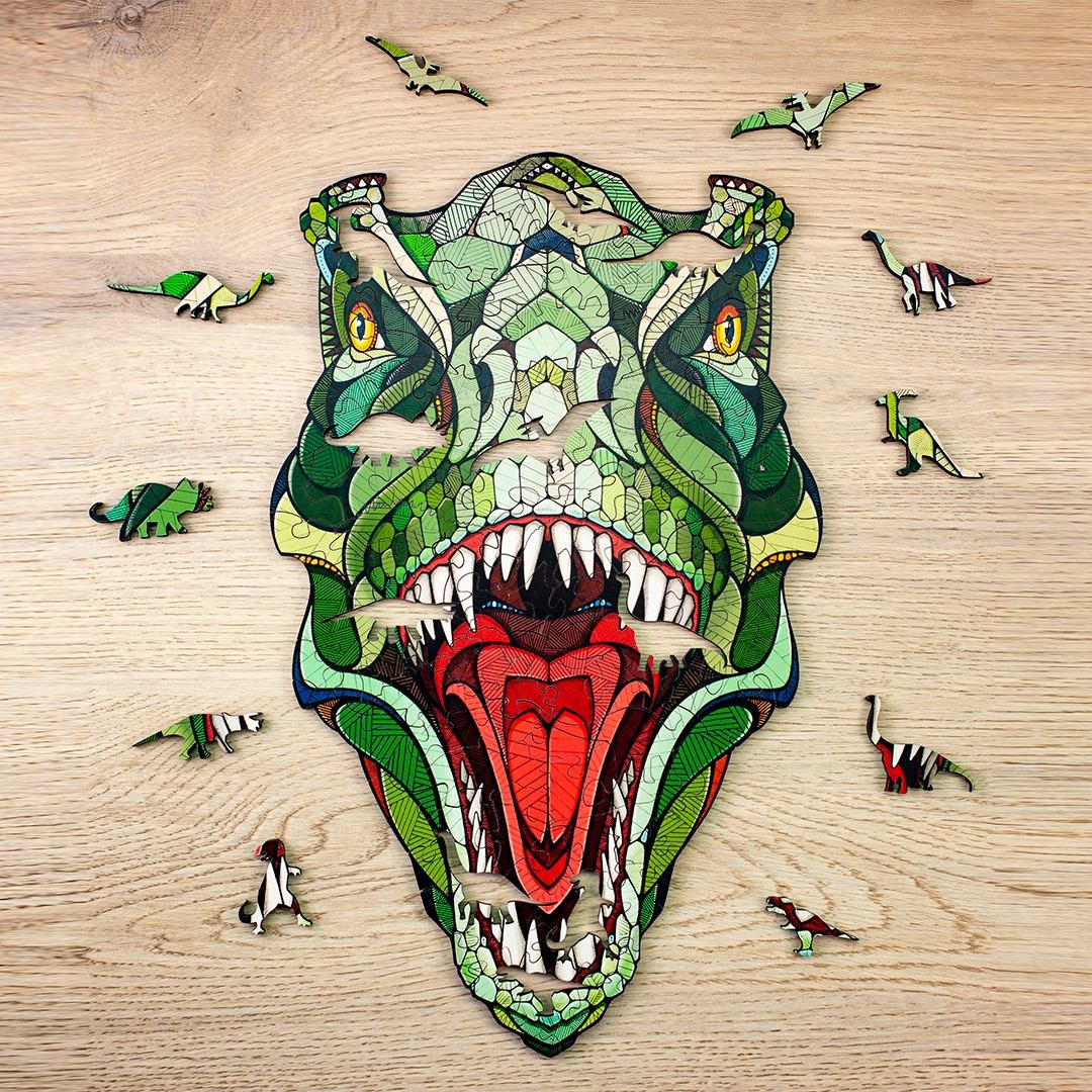 Kreativní magické puzzle – T-Rex