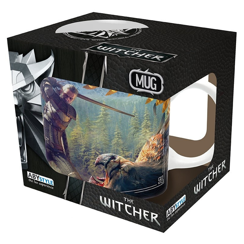 THE WITCHER Mug 320 ml Geralt and the Griffon subli x2 - Hrnek Zaklínač (ABYMUGA162)