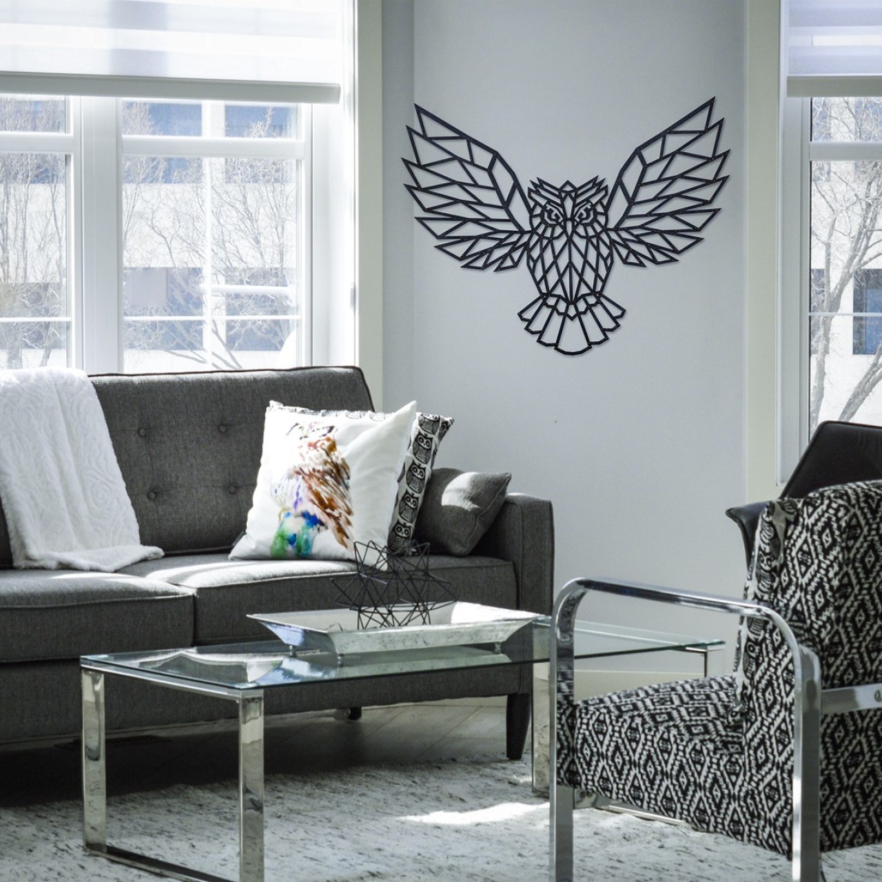 Designové nástěnné puzzle - Owl