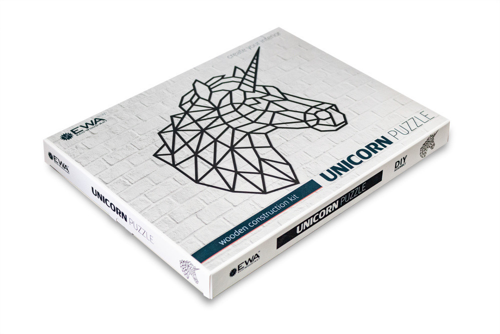 Dřevěné skládací puzzle "Unicorn"