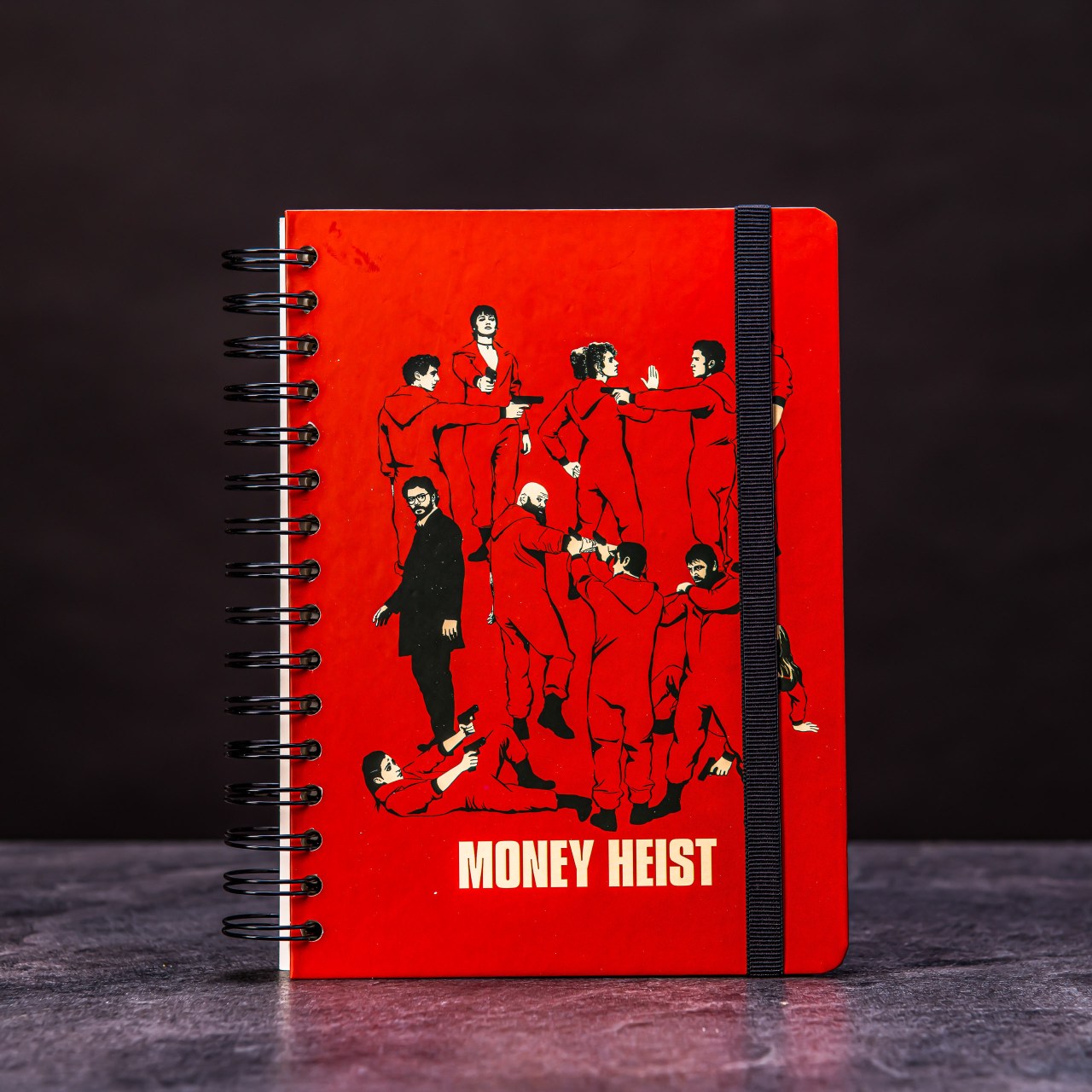 Blok/zápisník A5 kroužková vazba - La casa de papel