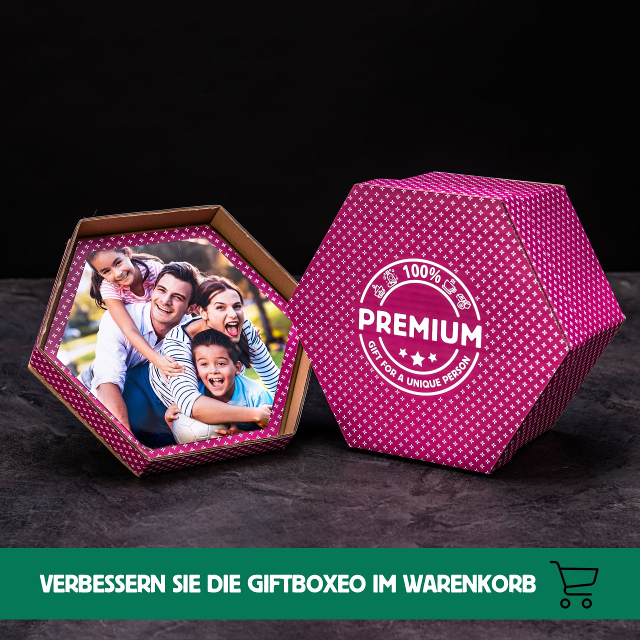 Giftboxeo - Fialové (prázdný box)