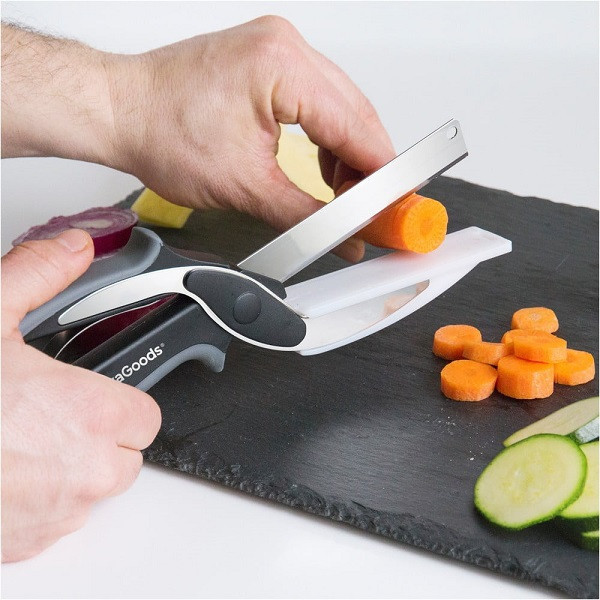 Nůžky s nožem a mini krájecím prkénkem innovagoods (V0100993)