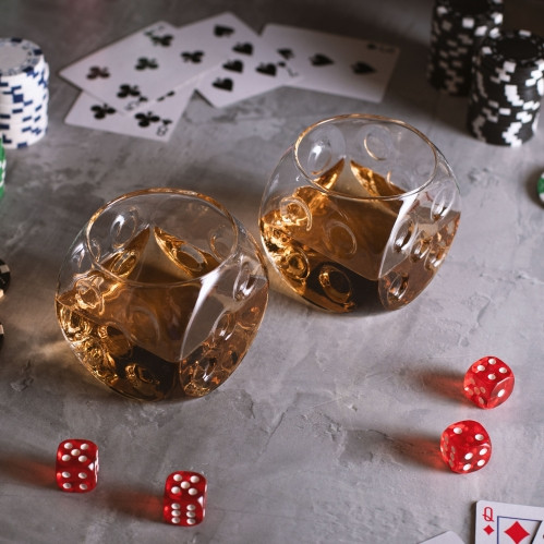 Dice Glass - sklenice hrací kocky 2 ks