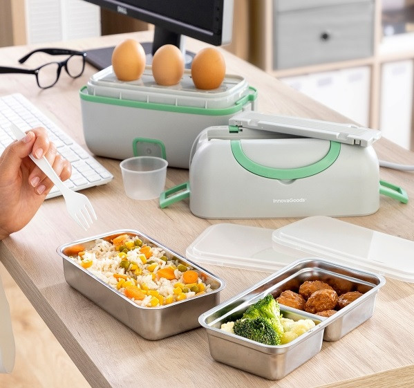 Elektrická parní krabička na jídlo 3v1 recepty beneam innovagoods (V0103311)