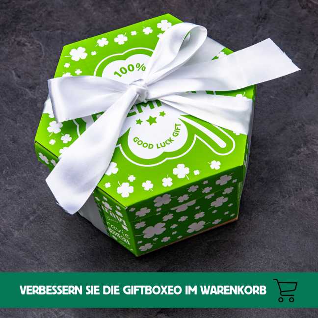 Surpriseboxeo-Geschenkset Vierblatt voller Fleisch