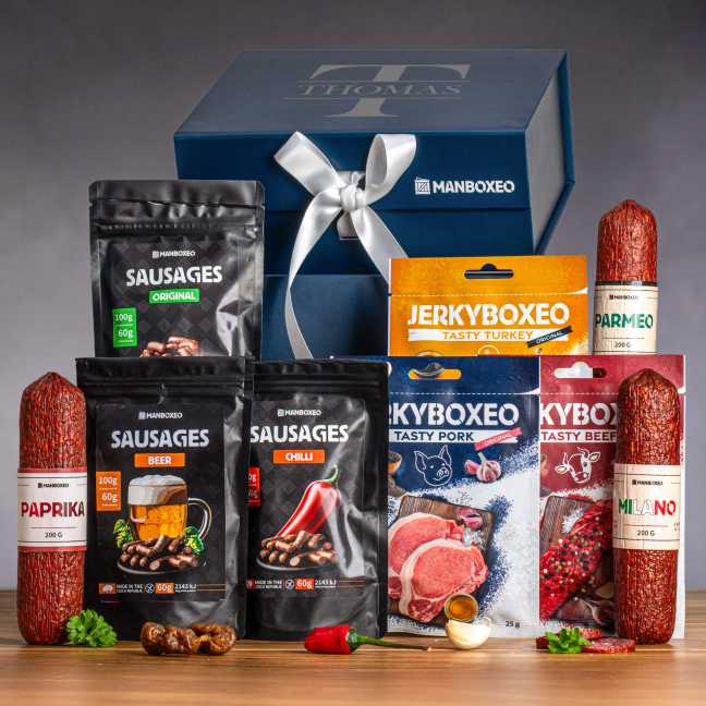 Giftboxeo Geschenkbox (royal blue) - Voller Fleisch