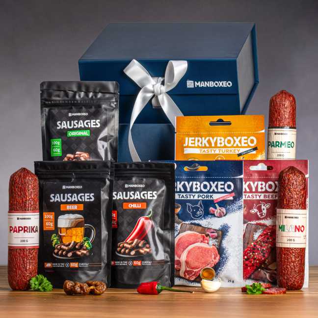 Giftboxeo Geschenkbox (royal blue) - Voller Fleisch