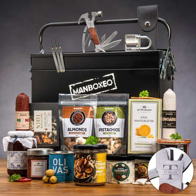 Toolboxeo für Gourmets + Multitool mit Gravur 
