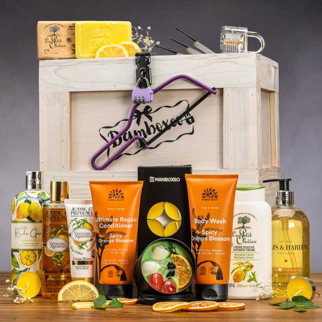Truhe mit Luxuskosmetik - Zitrus & Eisenkraut