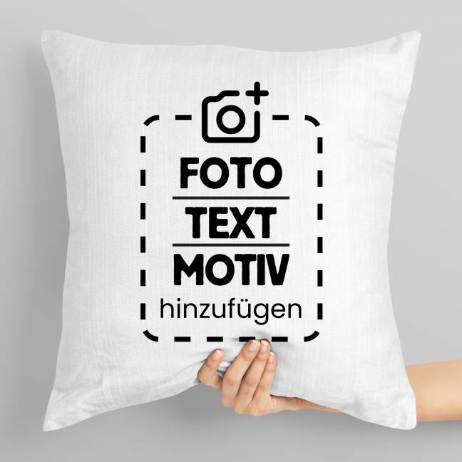 Kissen mit eigenem Aufdruck oder mit Motiv