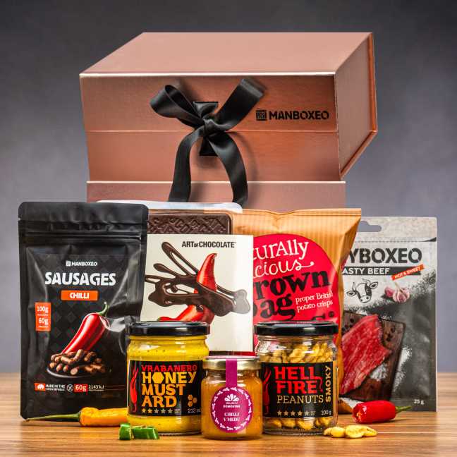 Giftboxeo Geschenkbox (rose gold) - Voller Chili