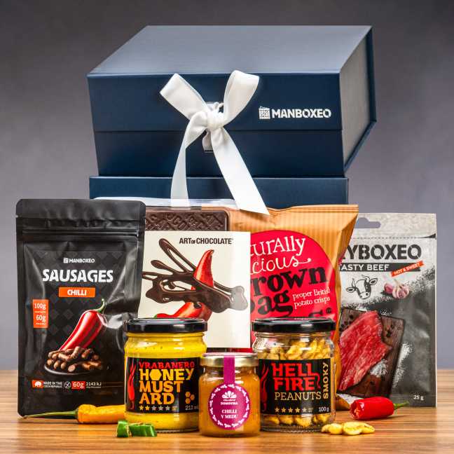 Giftboxeo Geschenkbox (royal blue) - Voller Chili