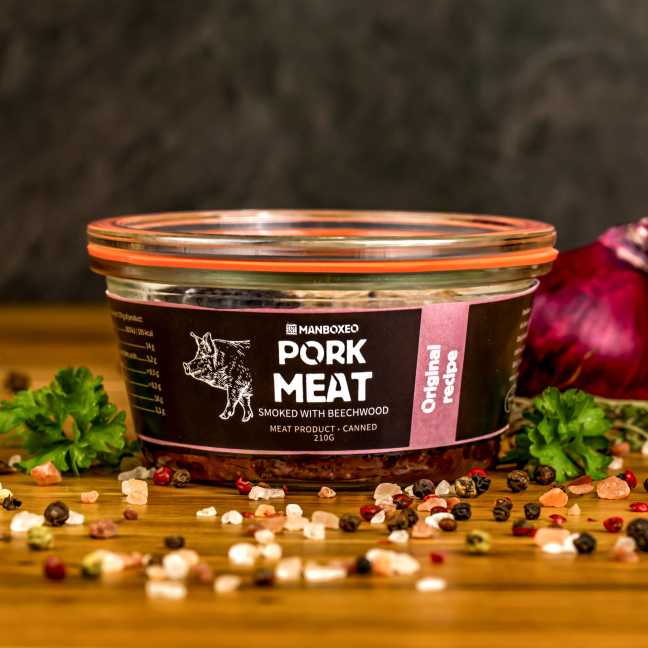 In Buchenrauch geräuchertes Schweinefleisch 210 g