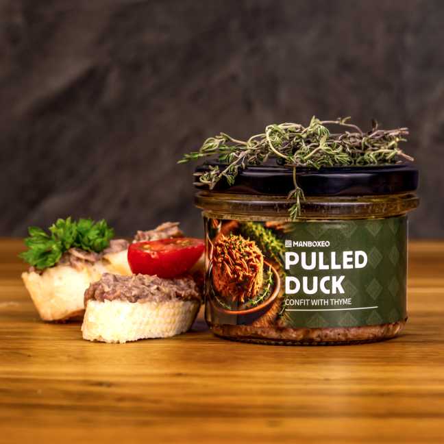 Pulled duck Confit mit thymian 170 g – Mr.HomeMade