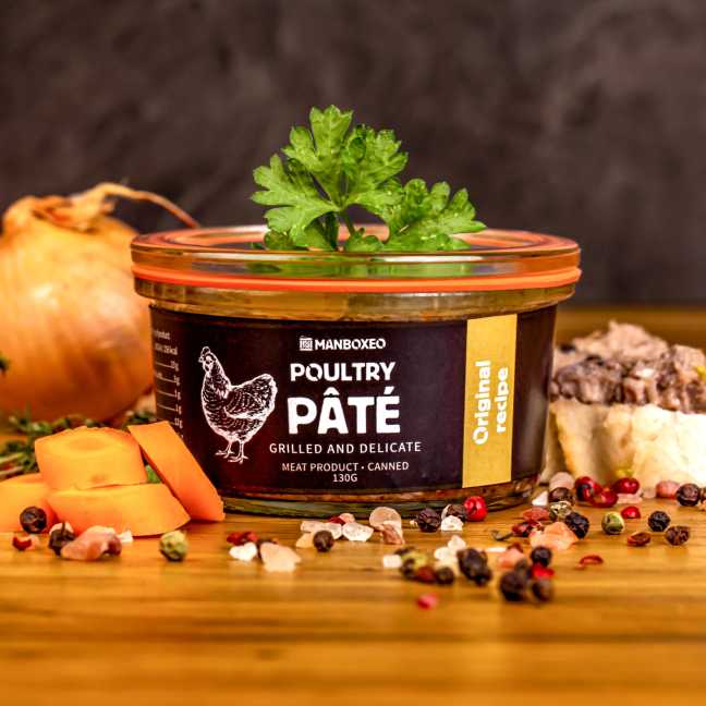 Köstliche Terrine aus gegrilltem Hühnchen 130 g