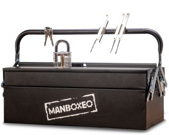 Toolboxeo mit einem sperrhaken
